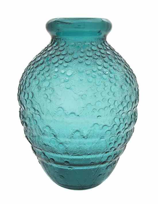 Appraisal: A Daum Art Deco Glass Vase of ovoid form having