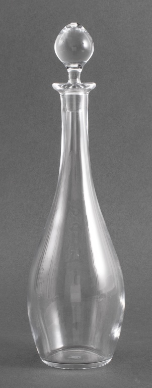 Appraisal: BACCARAT CRYSTAL WINE DECANTER Baccarat crystal wine decanter of tear