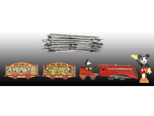 Appraisal: Lionel Tin Disney Mickey Mouse Circus Toy Train Description Wind-up