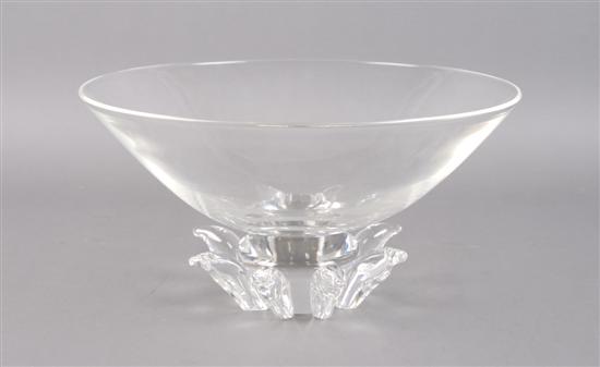 Appraisal: A Steuben Glass Footed Bowl Diameter inches