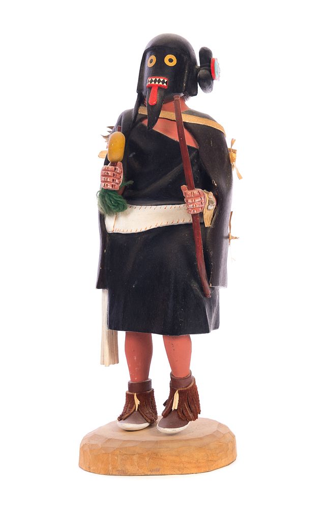 Appraisal: Warrior Maid By Myron Gaseovia He'e'e Kachina Warrior Maid By