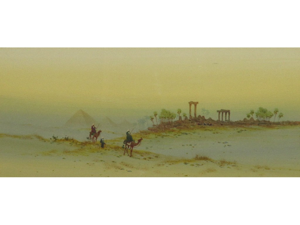 Appraisal: Watercolour Egyptian landscape unsigned