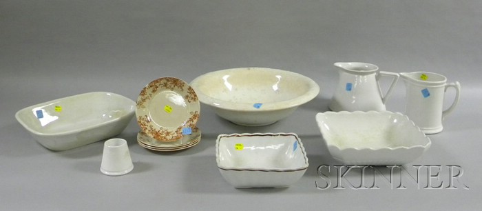 Appraisal: Group of English and French Ironstone China and Transfer Decorated