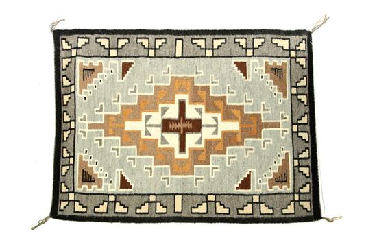 Appraisal: NAVAJO RUG Two Grey Hills made by Annie Yazzie ca