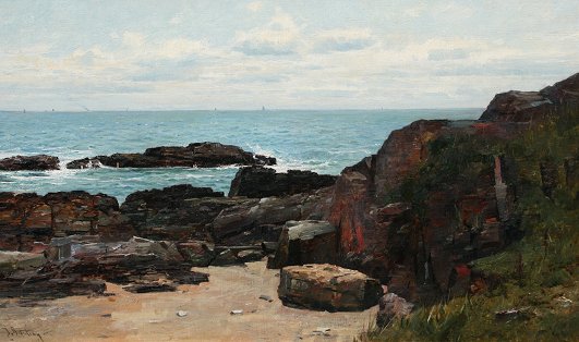 Appraisal: BUNTING Thomas British - ''Collieston Bay Aberdeenshire'' OIL C ''