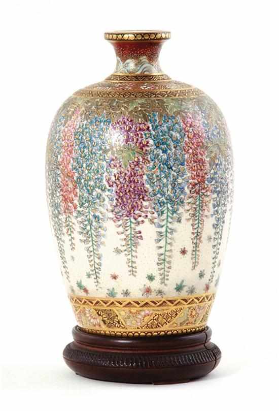 Appraisal: Satsuma vase Kinkozan school early th century ovoid body with