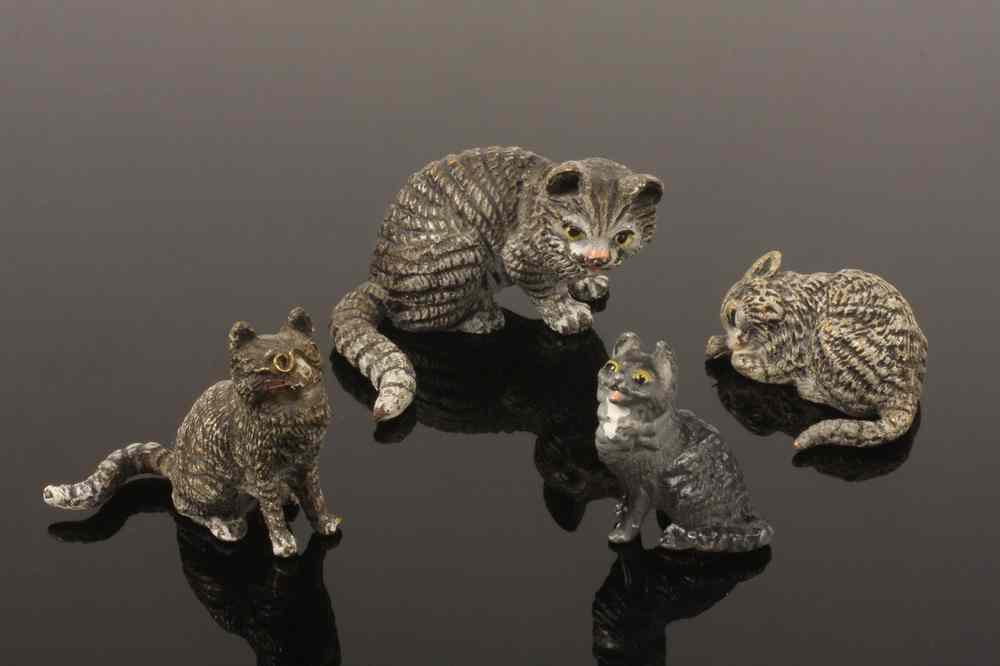 Appraisal: COLD PAINTED BRONZE MINATURES - Austrian Cold Painted Bronze Figures