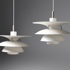 Appraisal: Poul Henningsen - Pair of PH - Charlottenburg Pendant LampsLouis