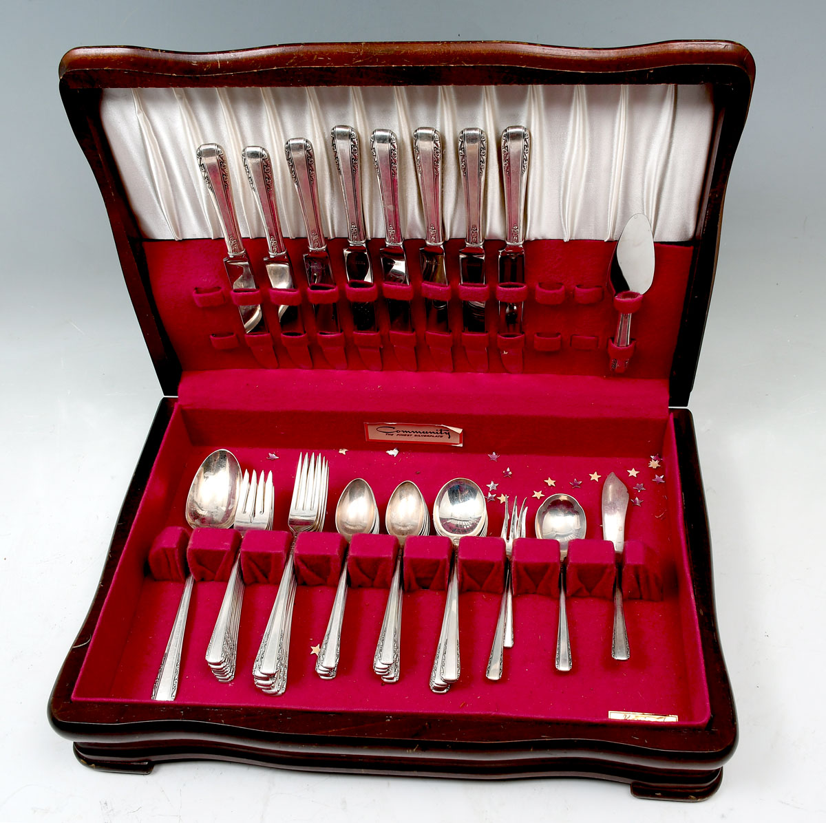 Appraisal: PC INTERNATIONAL STERLING ''COURTSHIP'' FLATWARE Approx Troy ounces Comprising -