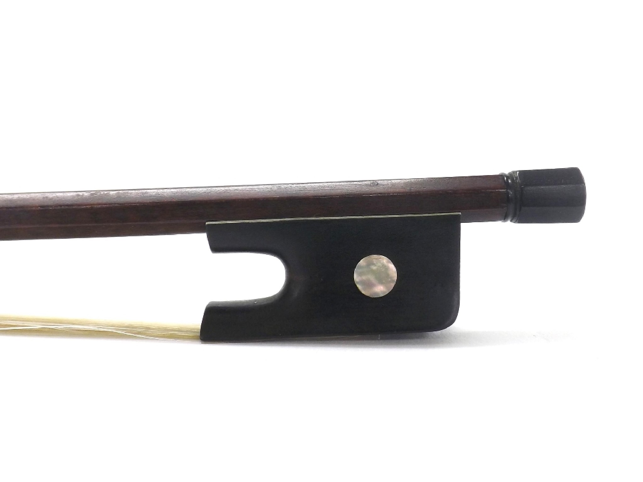 Appraisal: Good English violoncello bow by William Tubbs unstamped the stick