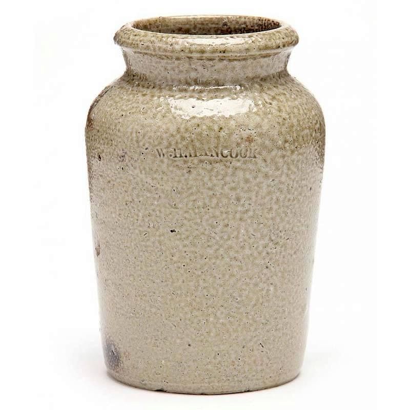 Appraisal: Stoneware Storage Jar W H Hancock Moore Co - salt