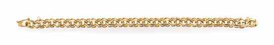 Appraisal: A Karat Yellow Gold Multi Link Bracelet Length inches dwts