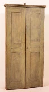 Appraisal: Softwood Primitive Two Door Canning Cupboard Pennsylvania Softwood Primitive Two