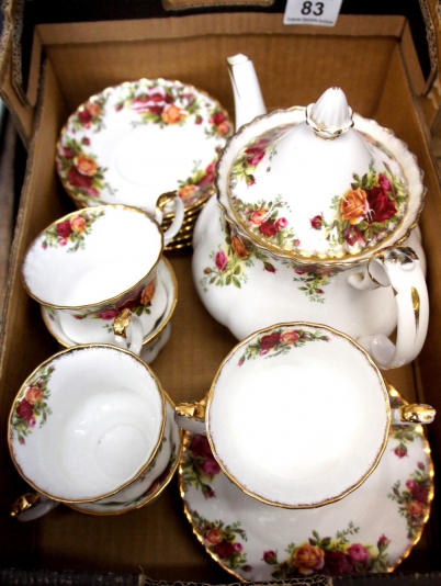 Appraisal: Royal Albert Old Country Roses part Tea set