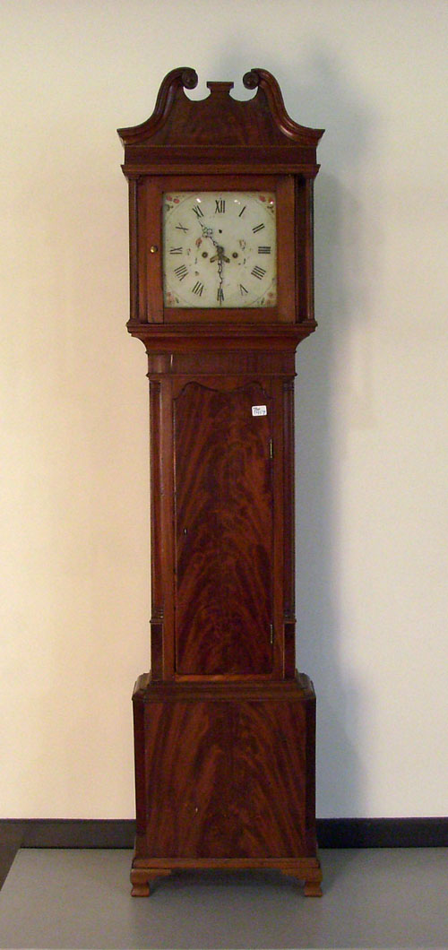 Appraisal: English mahogany tall case clock early th c h PARTS