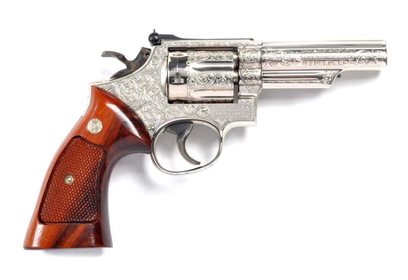 Appraisal: Fine Factory Engraved S W Mod - D A Revolver