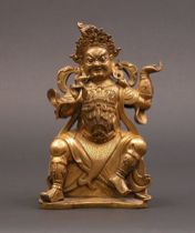 Appraisal: Sino-Tibetan Seated figure th th Century A well cast Sino-Tibetan