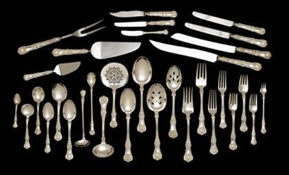 Appraisal: Extensive 'English King' pattern sterling silver flatware service tiffany Co