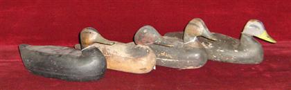 Appraisal: Group of four decoys th century