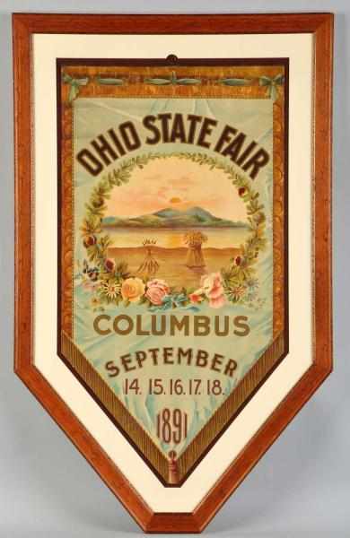 Appraisal: Paper Ohio State Fair Poster Attractively framed under glass Nicely