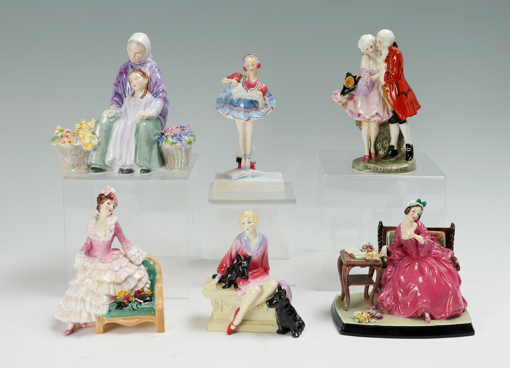 Appraisal: PC RARE ROYAL DOULTON LADIES ''Granny's Heritage'' HN ''Coppelia'' HN