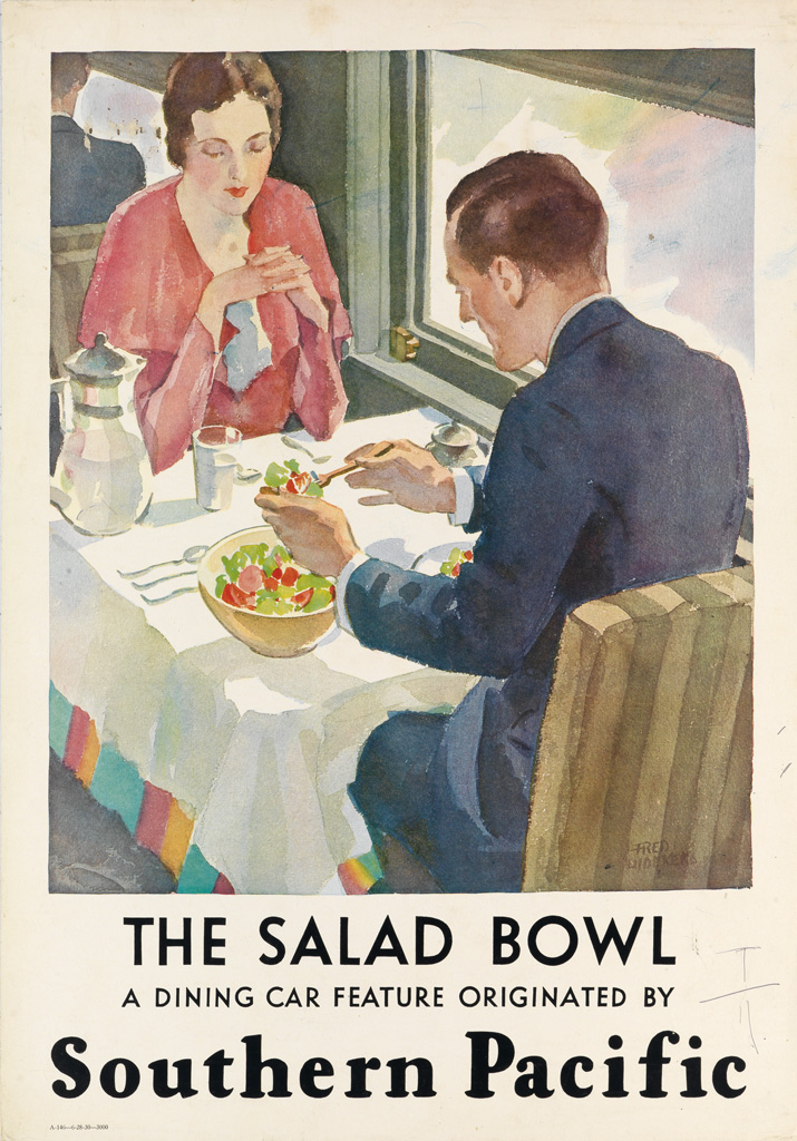 Appraisal: FRED LUDEKENS - THE SALAD BOWL SOUTHERN PACIFIC x inches