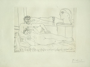 Appraisal: After Pablo Picasso - - ''Le Repos du Sculpteur II''