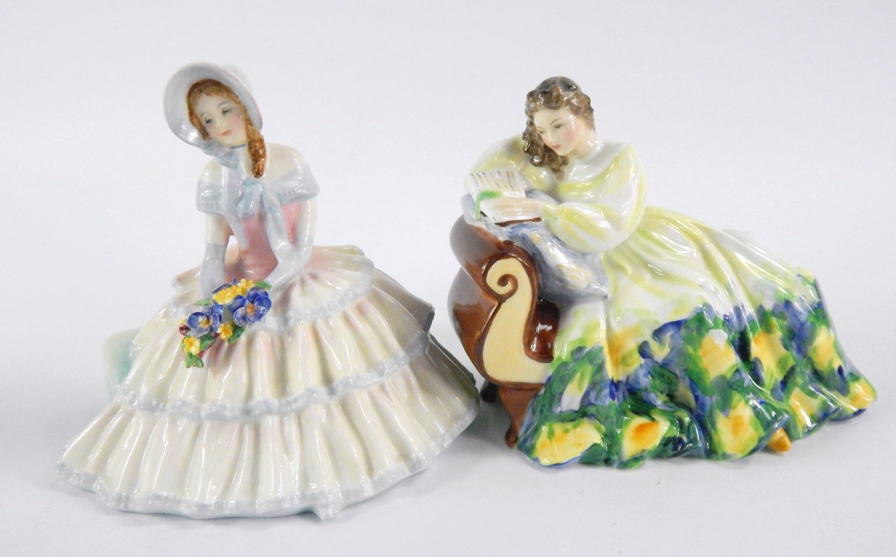 Appraisal: Two Royal Doulton figures of Daydreams HN and Solitude HN