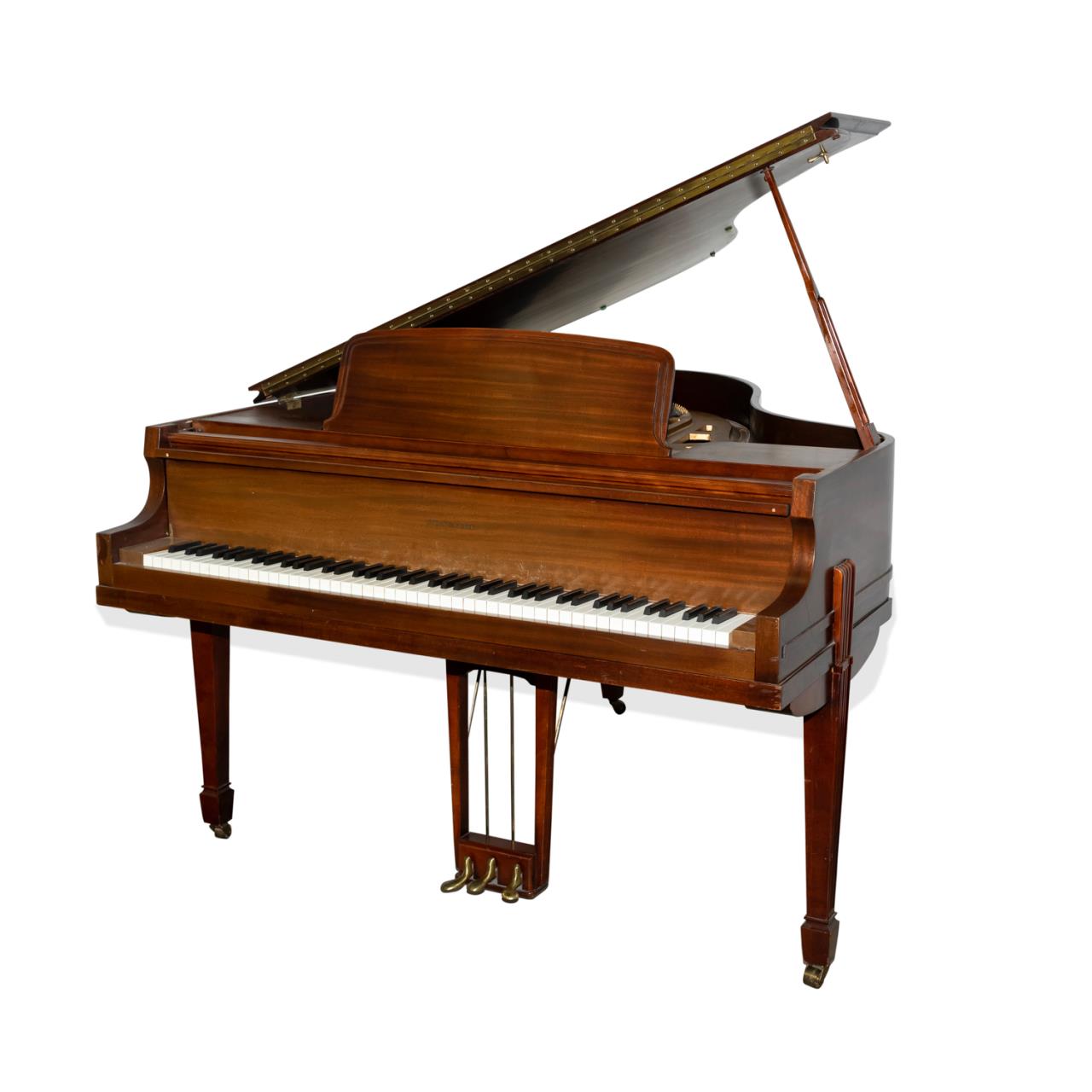 Appraisal: STORY CLARK MAHOGANY FINISH BABY GRAND PIANO Story Clark American