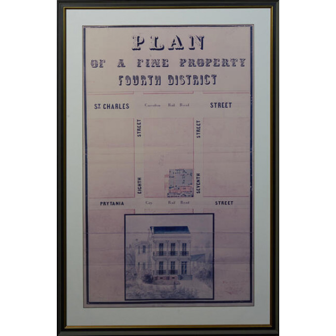 Appraisal: Color Copy of a th c New Orleans Real Estate