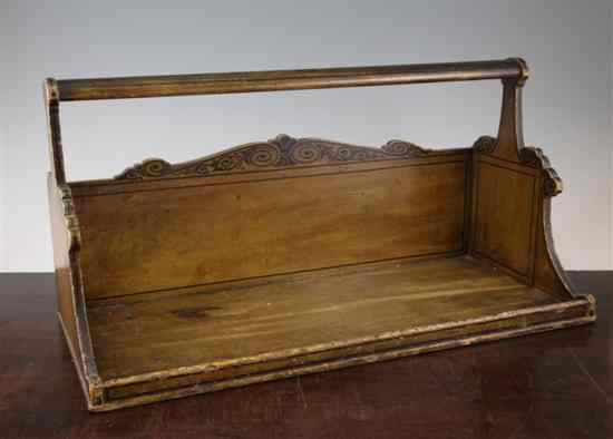 Appraisal: A Regency painted pine book trough in Estimate - Descriptions