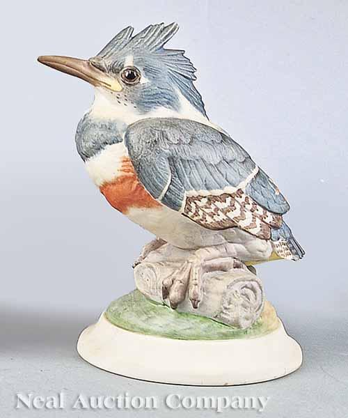 Appraisal: A Boehm Porcelain Bird Figure Fledgling Kingfisher c fully marked