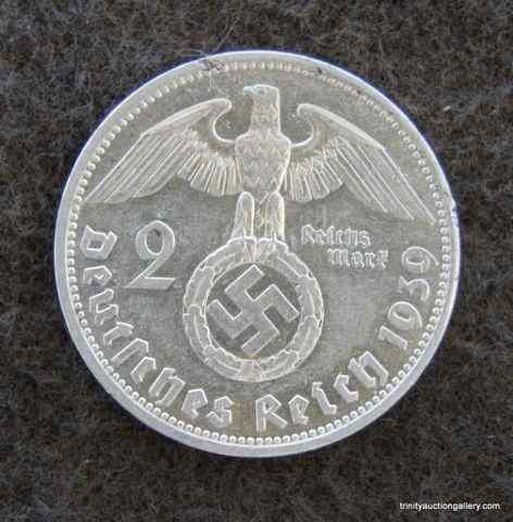 Appraisal: Silver Reich Marks CoinFrom the World War II era of