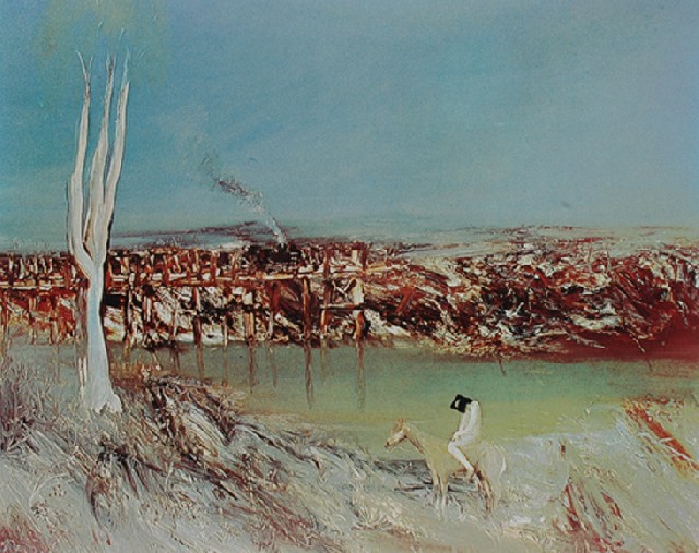 Appraisal: Sidney Nolan - Kelly at Stringybark Creek I photolithograph signed