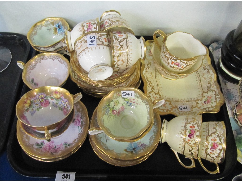 Appraisal: Royal Albert teaset and floral decorated cups and saucers