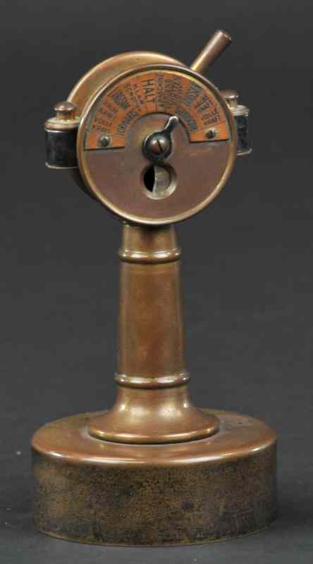 Appraisal: SHIP'S TELEGRAPH CIGAR CUTTER Appears to be made of brass