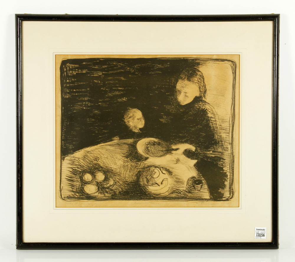 Appraisal: - Christensen Annie Katharina Lithograph Kai Christensen Danish - Annie