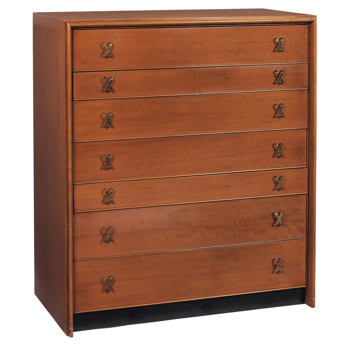 Appraisal: Paul Frankl dresser by Johnson Furniture Co seven drawers all