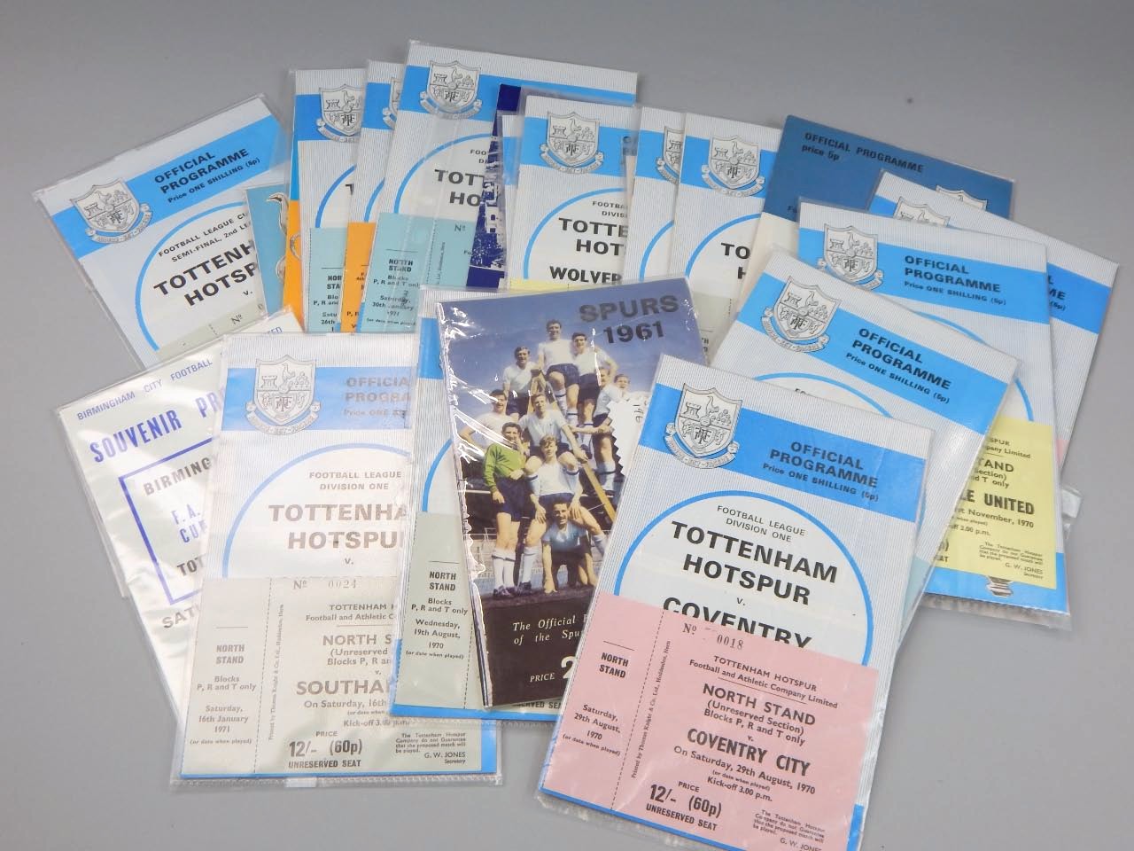 Appraisal: Various football ephemera programmes tickets etc FA Cup Final programme