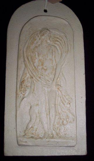 Appraisal: Alec MillerVenus and Cupidplaster relief on board cm high