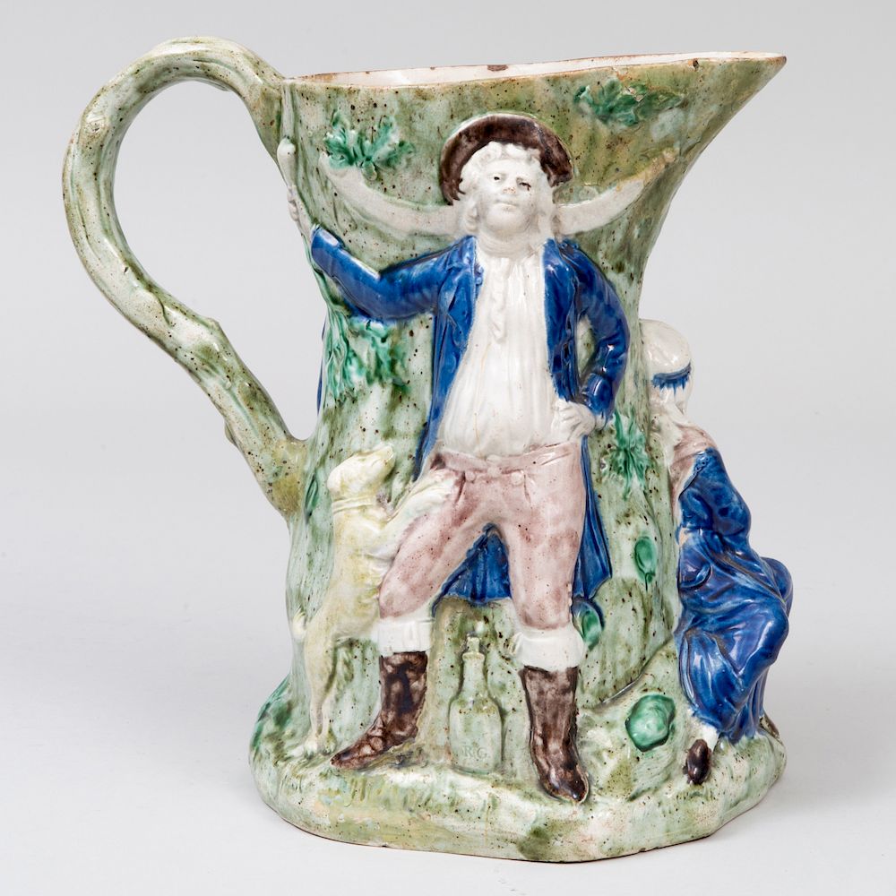 Appraisal: Staffordshire Pottery 'Fair Hebe' Jug After Model by John Voysez