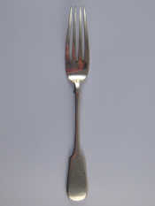 Appraisal: Faberge A Russian silver fiddle pattern table fork marks of