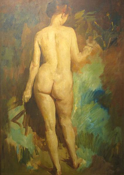 Appraisal: William Frederick Foster American - Standing nude signed 'W Foster'