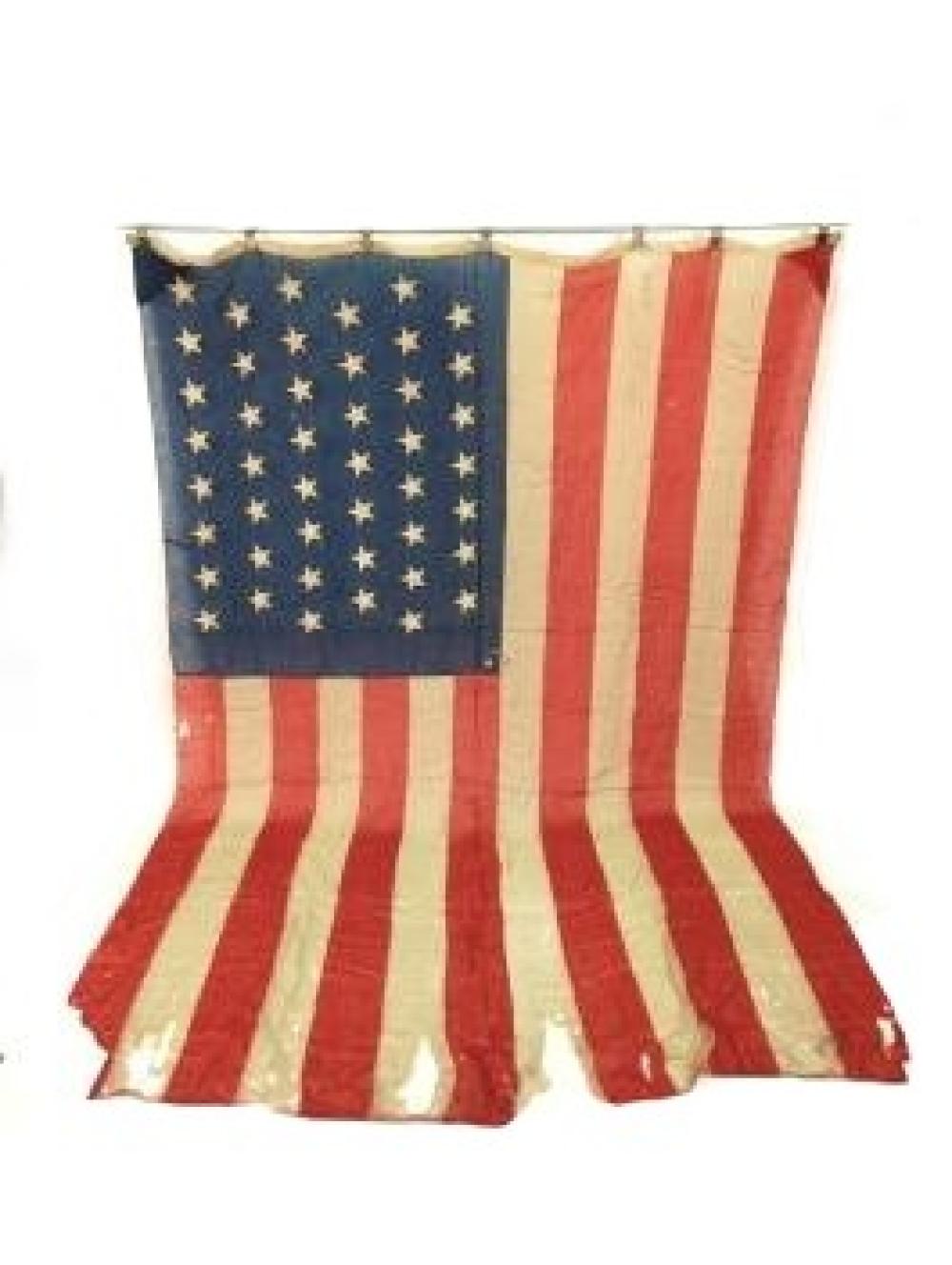 Appraisal: ANTIQUE STAR LARGE AMERICAN FLAG L X WAntique star large