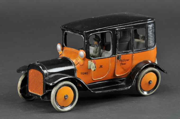 Appraisal: BING YELLOW TAXI Germany classic orange black body reads ''Yellow