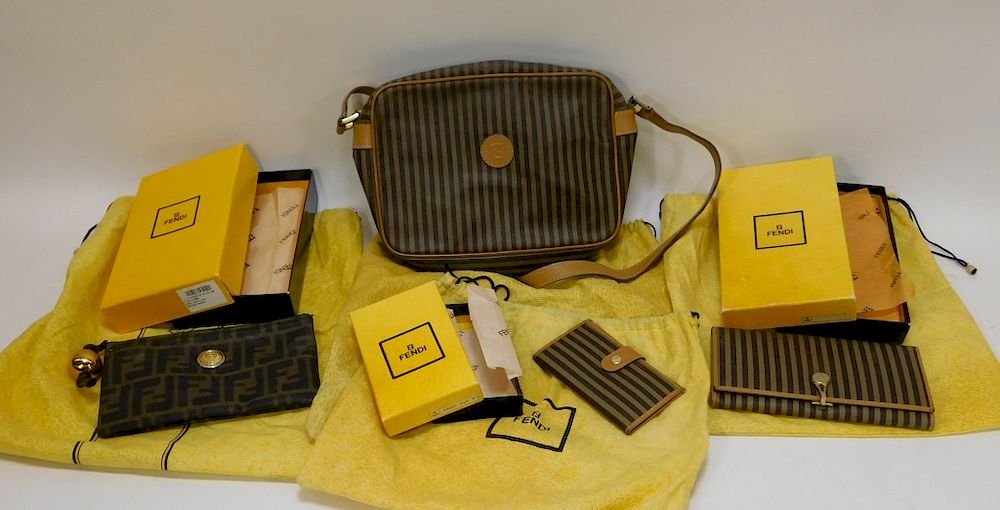 Appraisal: PC Authentic Fendi Bag and Wallet Grouping PC Authentic Fendi