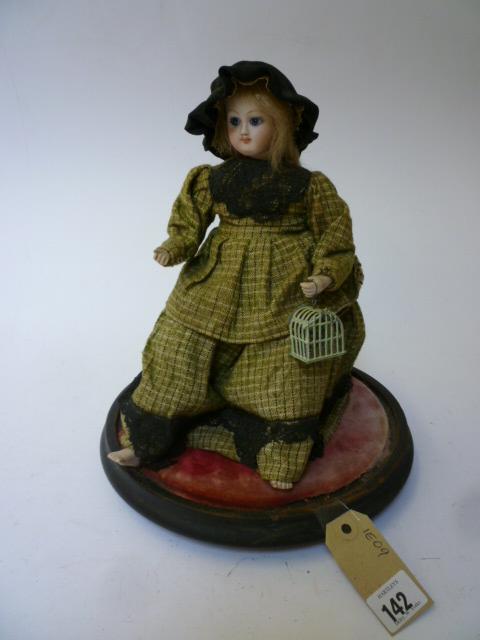 Appraisal: A bisque head automaton doll in the style of Jumeau