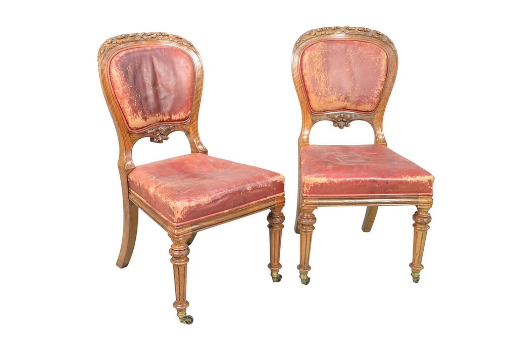 Appraisal: Set of Twenty-Four Gillows Louis XVI Style Walnut Dining Chairs