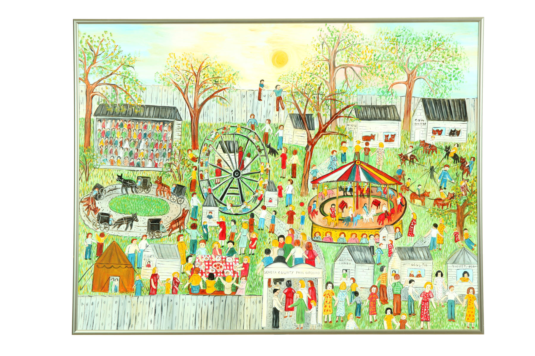 Appraisal: SENECA COUNTY FAIR BY BERNADINE STETZEL TIFFIN OHIO TH CENTURY