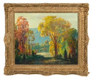 Appraisal: Edward T Grigware American - Landscape with Trees oil on